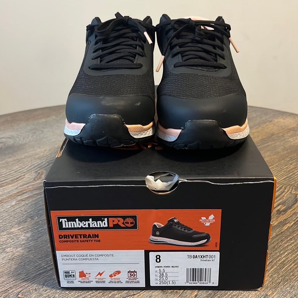 Timberland Pro safety shoe composite safety toe size8 in women
